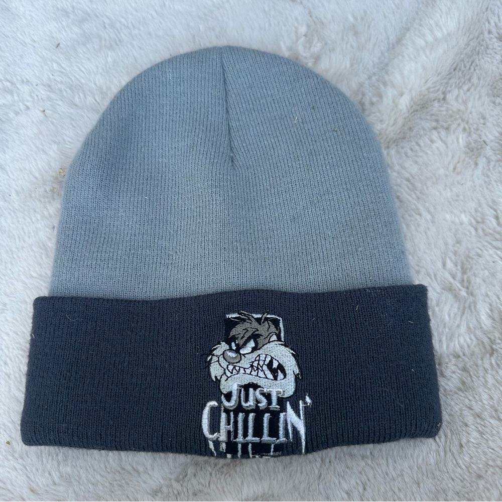 Vintage Gray Cartoon Tazz Beanie